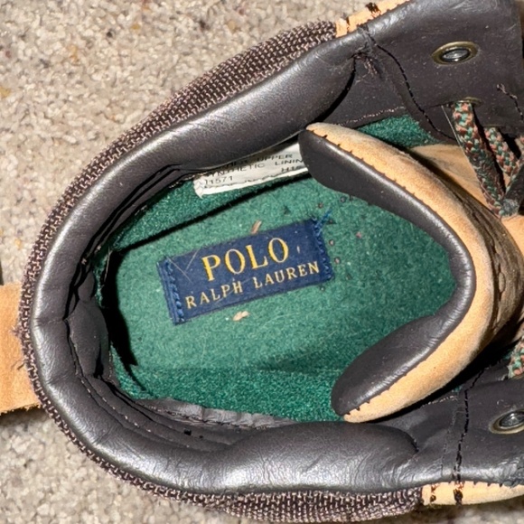 Polo Ralph Lauren Bearsted Hiking Style Casual Boots Camel Tan Size 9 main image 8